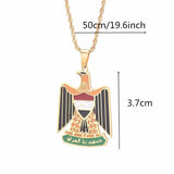 Stainless Steel Iraq Pendant Necklace Charm
