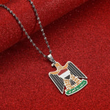 Stainless Steel Iraq Pendant Necklace Charm