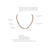 Multi Tourmaline Stone Pearl Necklace Stainless Steel Jewelry