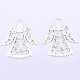 Tibetan Silver Large Angel Wings Charms Pendants DIY Necklace Jewelry Making