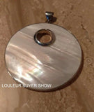 Vintage Natural Mother of Pearl Shell Pendants Abalone Paua Shell Charms