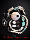 Vintage Natural Mother of Pearl Shell Pendants Abalone Paua Shell Charms