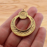 10 Vintage Boho Geometric Charms for DIY Necklace Making