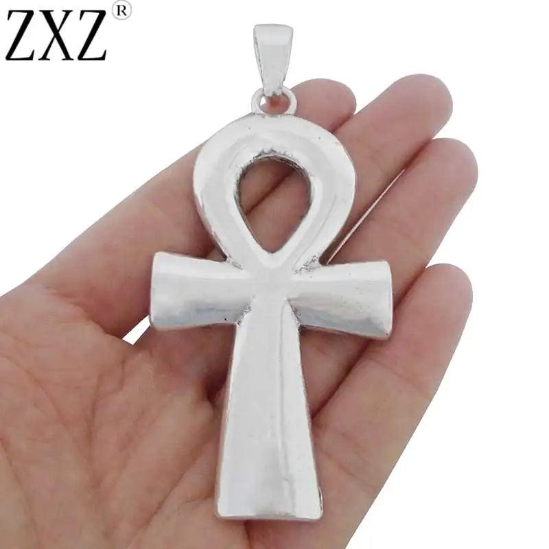 2pcs Large Ankh Egyptian Cross Charms Pendants 80x42mm