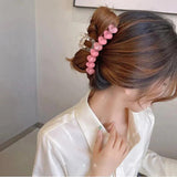 Sweet Heart Clip Back Computer Spoon Women Pink Hair Clip Headwear