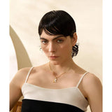 Butterfly Pendant Necklace with Natural Shell Inlay