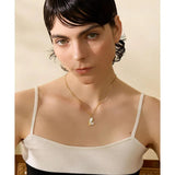 Butterfly Pendant Necklace with Natural Shell Inlay