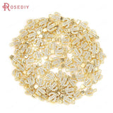 4PCS 7x9MM 24K Brass Cactus Shape Charms Pendants