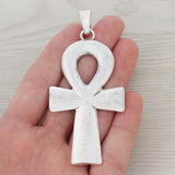 3Pcs Large Ankh Egyptian Cross Charms for DIY Necklaces