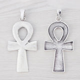 3Pcs Large Ankh Egyptian Cross Charms for DIY Necklaces