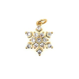 Snowflake Necklace Pendant Zircon Women Jewelry Findings
