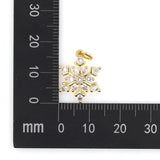 Snowflake Necklace Pendant Zircon Women Jewelry Findings