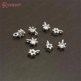 10PCS 3x6.5MM 24K Brass Zircon Charms Pendants DIY