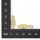 Hip Hop Geometric CZ Pendant Moon/Heart/Cross Charm Plated Zircon Jewelry