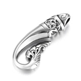 2pcs Stainless Steel Fish Tail Pendant Hooks Charms Jewelry Making DIY