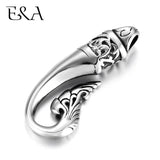 2pcs Stainless Steel Fish Tail Pendant Hooks Charms Jewelry Making DIY