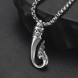 2pcs Stainless Steel Fish Tail Pendant Hooks Charms Jewelry Making DIY