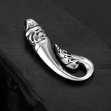 2pcs Stainless Steel Fish Tail Pendant Hooks Charms Jewelry Making DIY