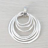 Tibetan Silver Boho Hollow Open Round 7 Circles Charms Pendants 70x55mm