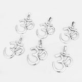 3PCS Vintage Metal OM AUM Symbol Yoga Charms Pendants