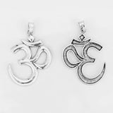 3PCS Vintage Metal OM AUM Symbol Yoga Charms Pendants