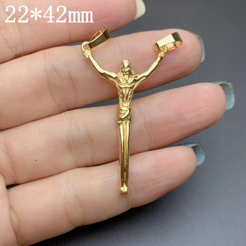 Metal Cross Jesus Pendants for Jewelry Making DIY Necklace