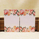 50pc Flower/Marbling Necklace Earring Set Pendant Card