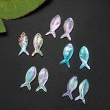 10pcs Rainbow Abalone Shell Fish Charms Pendant DIY Jewelry Making