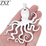 2pcs Large Octopus Squid Charms Pendants for Necklace Making