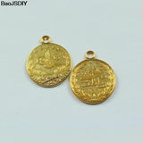 22mm Coin Alloy Flat Charms Pendants 10 pieces