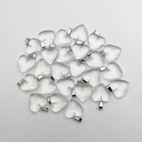 20mm Glass Heart Pendants Necklace for Jewelry Making Charms Accessories