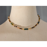 Vintage Natural Stone Shell Beads Necklace Women Jewelry Gift