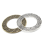5-10pcs Bronze 30mm 50mm Circle Charms Pendants DIY Jewelry Findings