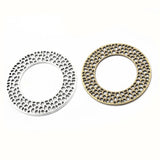 5-10pcs Bronze 30mm 50mm Circle Charms Pendants DIY Jewelry Findings