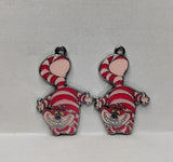 10pcs 33mm Cartoon Cat Charm for Jewelry Making Earring Necklace DIY