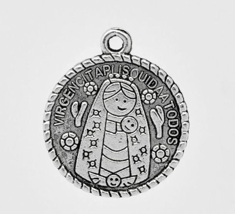 30PCs Silver Virgencita Pendants For Women Necklace Jewelry Making