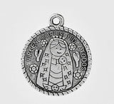 30PCs Silver Virgencita Pendants For Women Necklace Jewelry Making