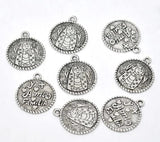 30PCs Silver Virgencita Pendants For Women Necklace Jewelry Making