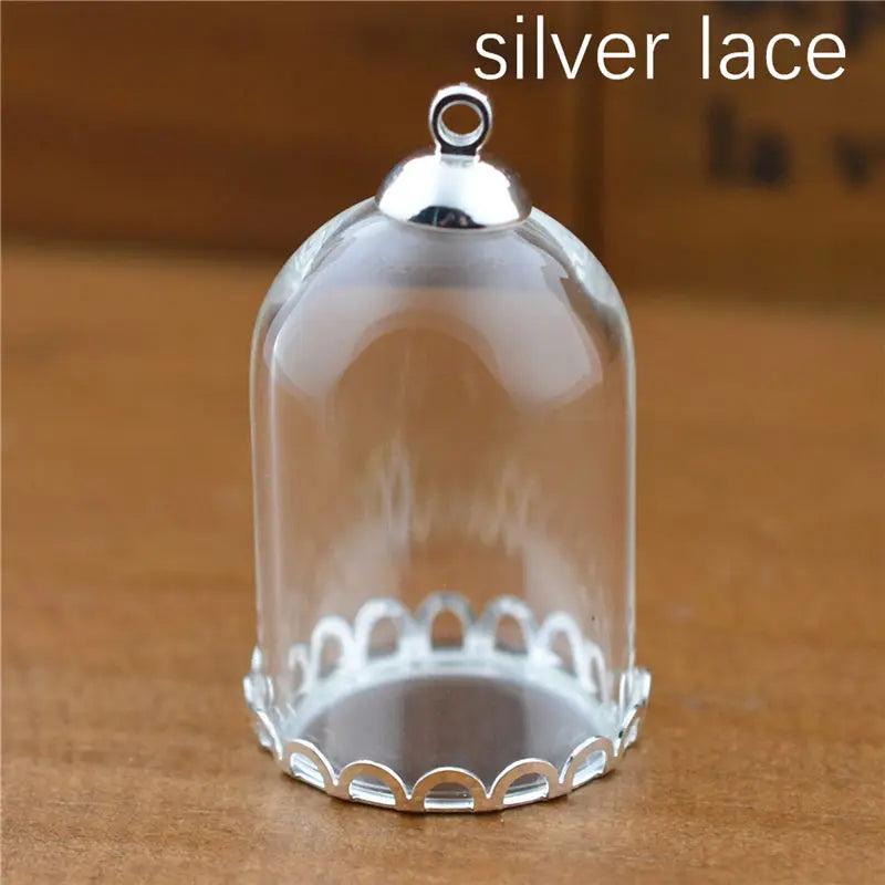 30*20mm Glass Tube Pendant DIY Accessory Set