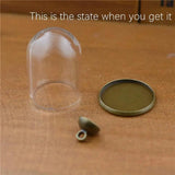30*20mm Glass Tube Pendant DIY Accessory Set