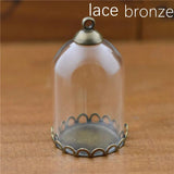 30*20mm Glass Tube Pendant DIY Accessory Set