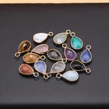 5pcs Natural Agates Pendant Mix Colorful Stone Charms for DIY Jewelry
