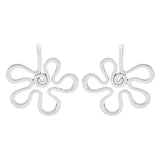 10pcs Tibetan Silver Boho Open Flower Spiral Charms Pendants