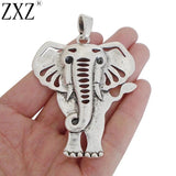 2pcs Elephant Charms Pendants for Jewelry Making