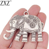 2pcs Elephant Charms Pendants for Jewelry Making