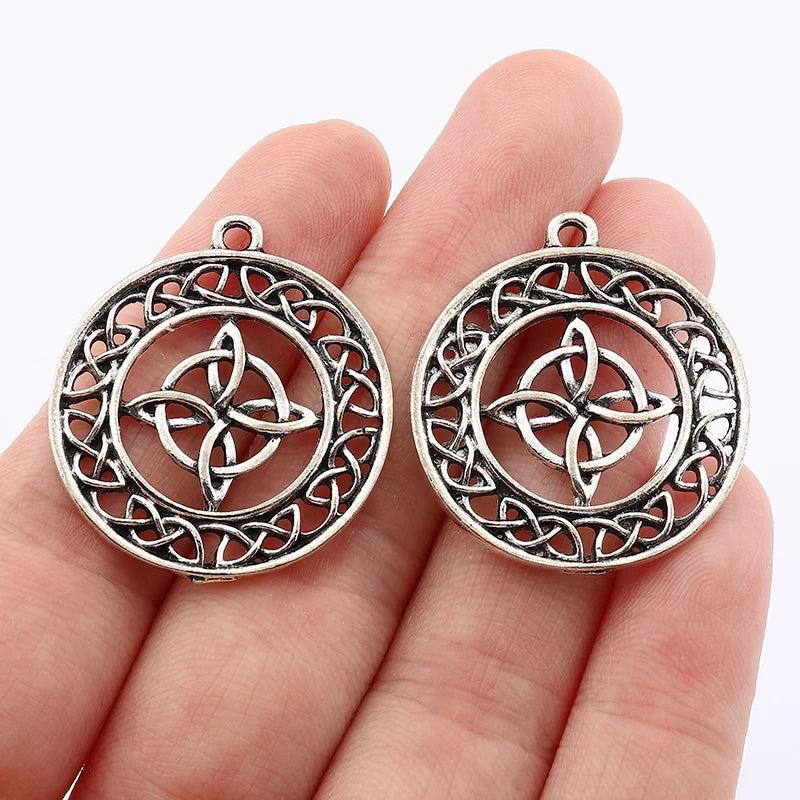 20Pcs Celtic Knot Charms Pendants DIY Jewelry Making Findings
