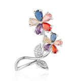 3pcs Flower Owl Bear Zircon Pendant CZ Charms for DIY Jewelry