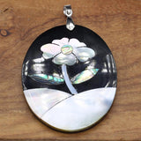 Mother Of Pearl Shell Round Pendant Charm For DIY Jewelry Making