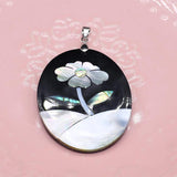 Mother Of Pearl Shell Round Pendant Charm For DIY Jewelry Making