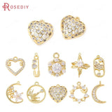 Moon Flower Star Sun Heart Charms Pendants Jewelry Supplies